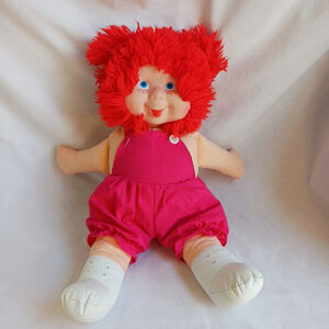 Vintage 1984 Blue Box Flower Pets Red Lion Plush Doll
